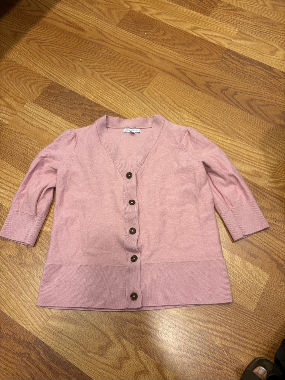 41 Hawthorn Dusty Pink Button-Front V-Neck Cardigan